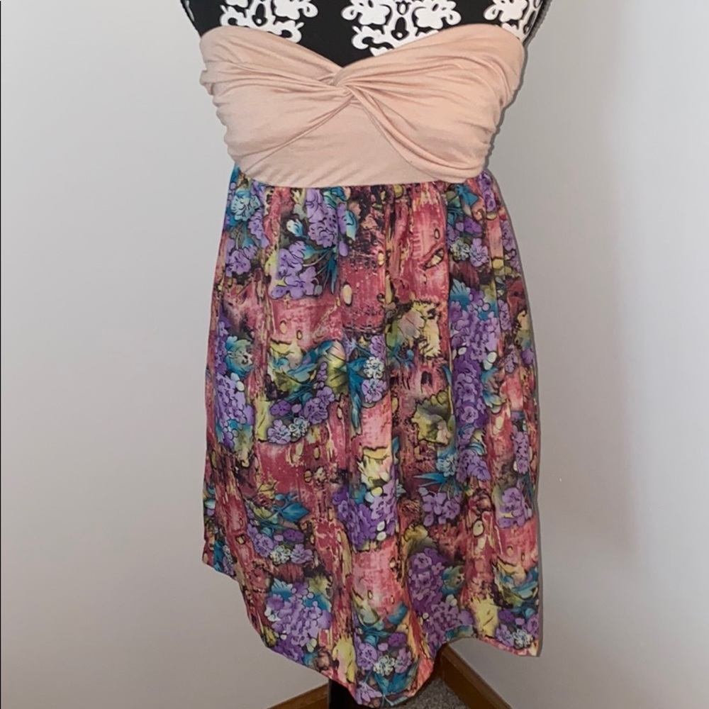 Boutique strapless dress size small